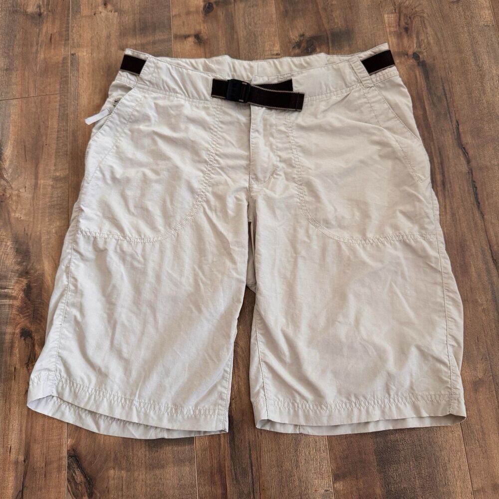 REI Co-op Sahara Hiking Shorts Belt Gorpcore Khaki Beige Women’s 10 Outdoors